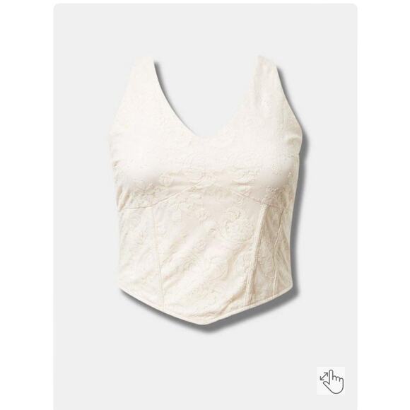 TORRID NWT Lace Corset Crop Top 1x(14-16) - Picture 11 of 13